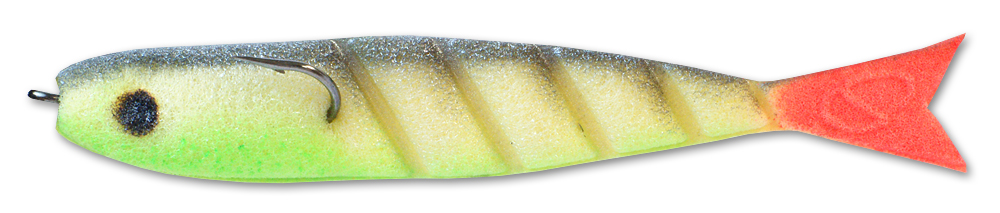 Рыбка поролоновая Джига Окунь (5см) салатовый
